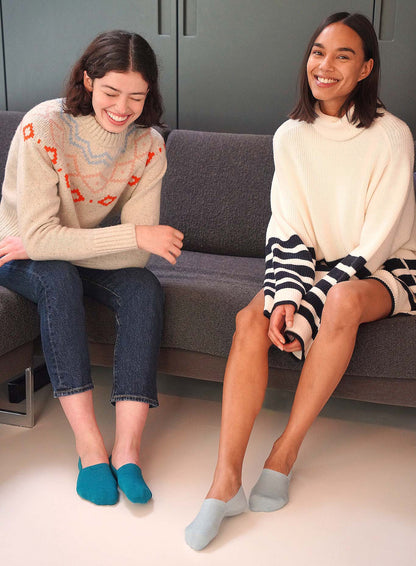 Merino Wool No Show Socks 4-Pack